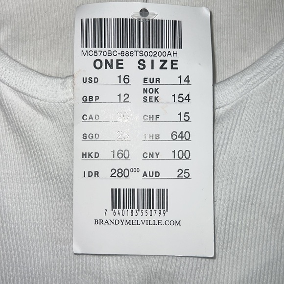 BRANDY MELVILLE TOP - Picture 3 of 3